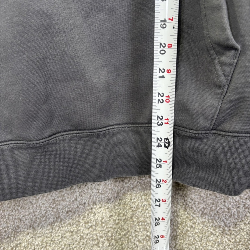Nike Hoodie Mens Medium Gray Pullover Fleece Swoosh Logo Sweatshirt Casual - Picture 6 of 7